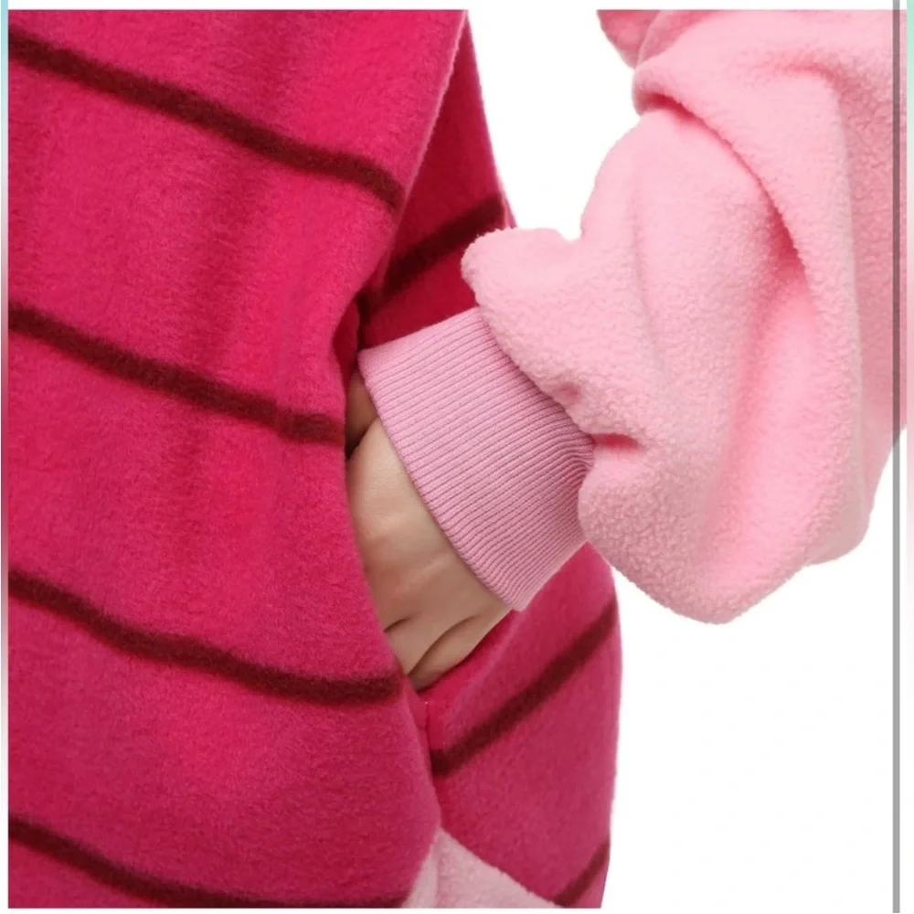 Pink Piglet Onesie Halloween Costume Unisex Men Women XL Winnie the Pooh